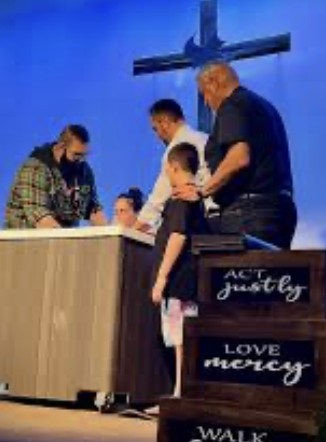 A water baptism at Calvary Chapel of Hammonton